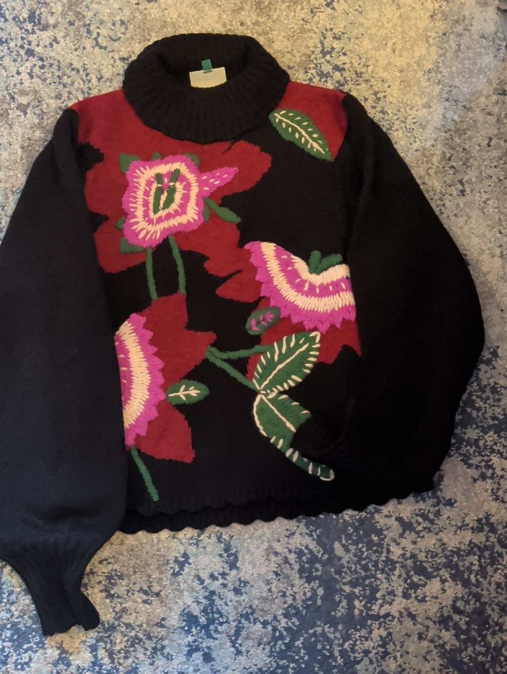 🌸🩷FARM Rio Black Knit Sweater - Picture 7 of 9
